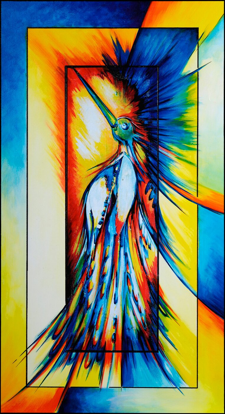 Der Pfau, Kunstdruck, limitierte Edition