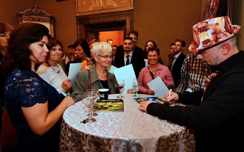 Guests at an event with Joe Muczka jr. in the Kaiserstein Palace, Prague